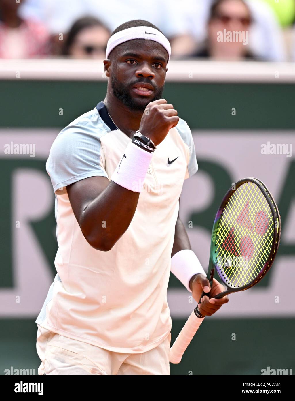 Tennis - French Open - Roland Garros, Paris, France - May 26, 2022 Frances  Tiafoe of the U.S. reacts during his second round match against Belgium's  David Goffin REUTERS/Dylan Martinez Stock Photo - Alamy