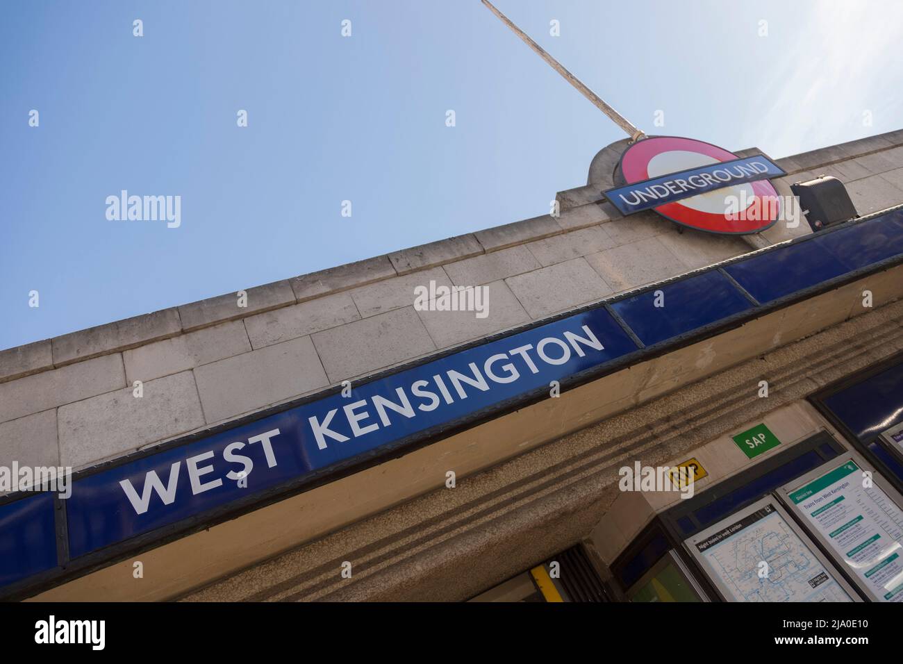West Kensington Station Kensington London Stock Photo Alamy