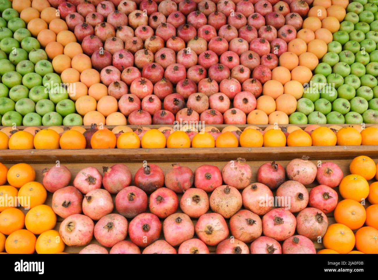 Various winter fruits. Fresh fruit background. Healthy eating and dieting concept. Winter fruit background. Stock Photo