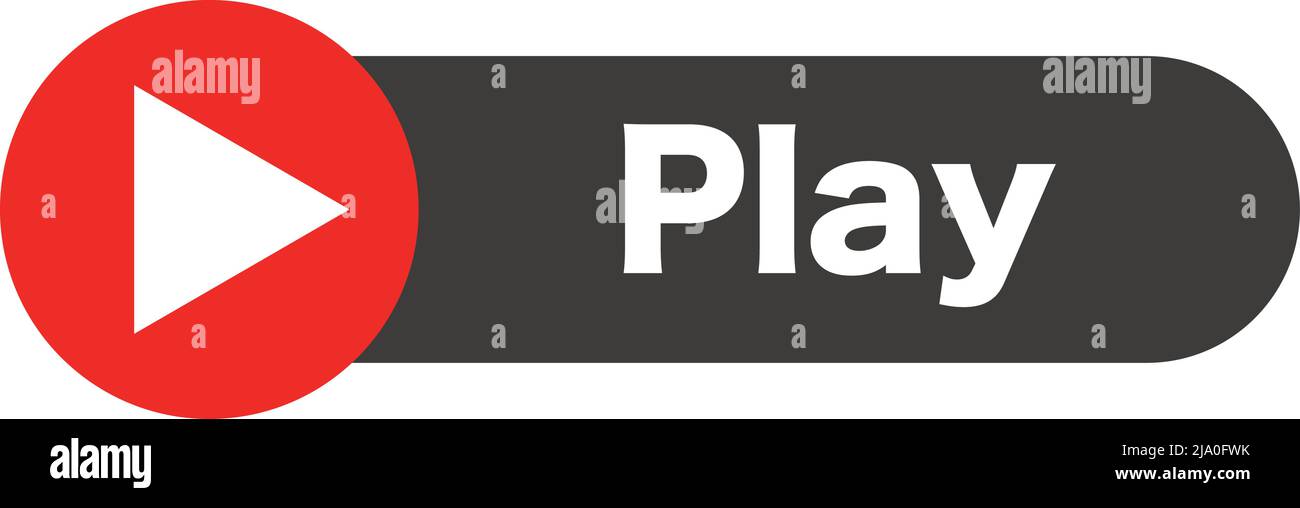 Play button and play logo of Play. Editable vector. Stock Vector