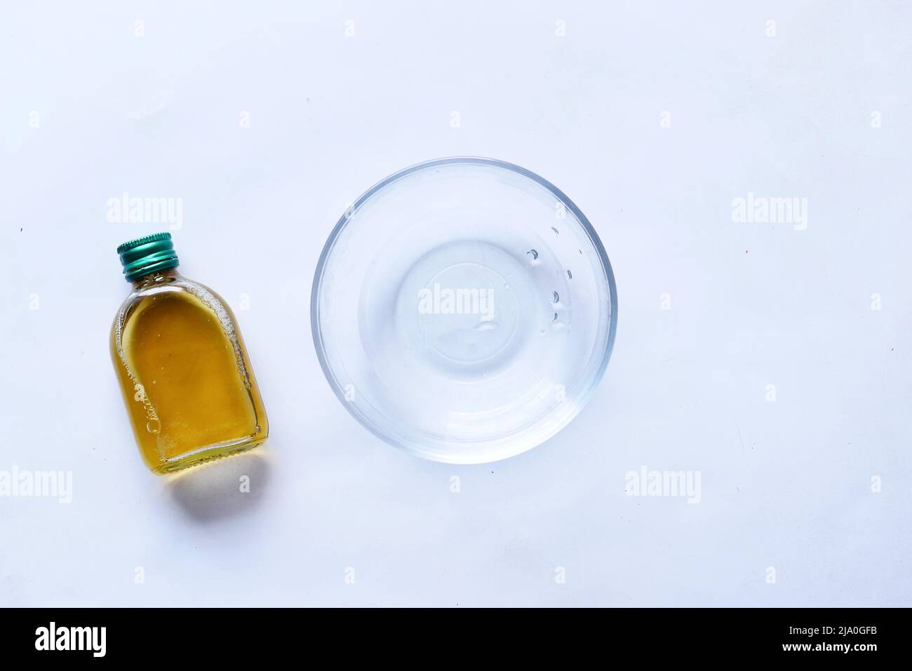 antiseptic liquid on white background , Stock Photo