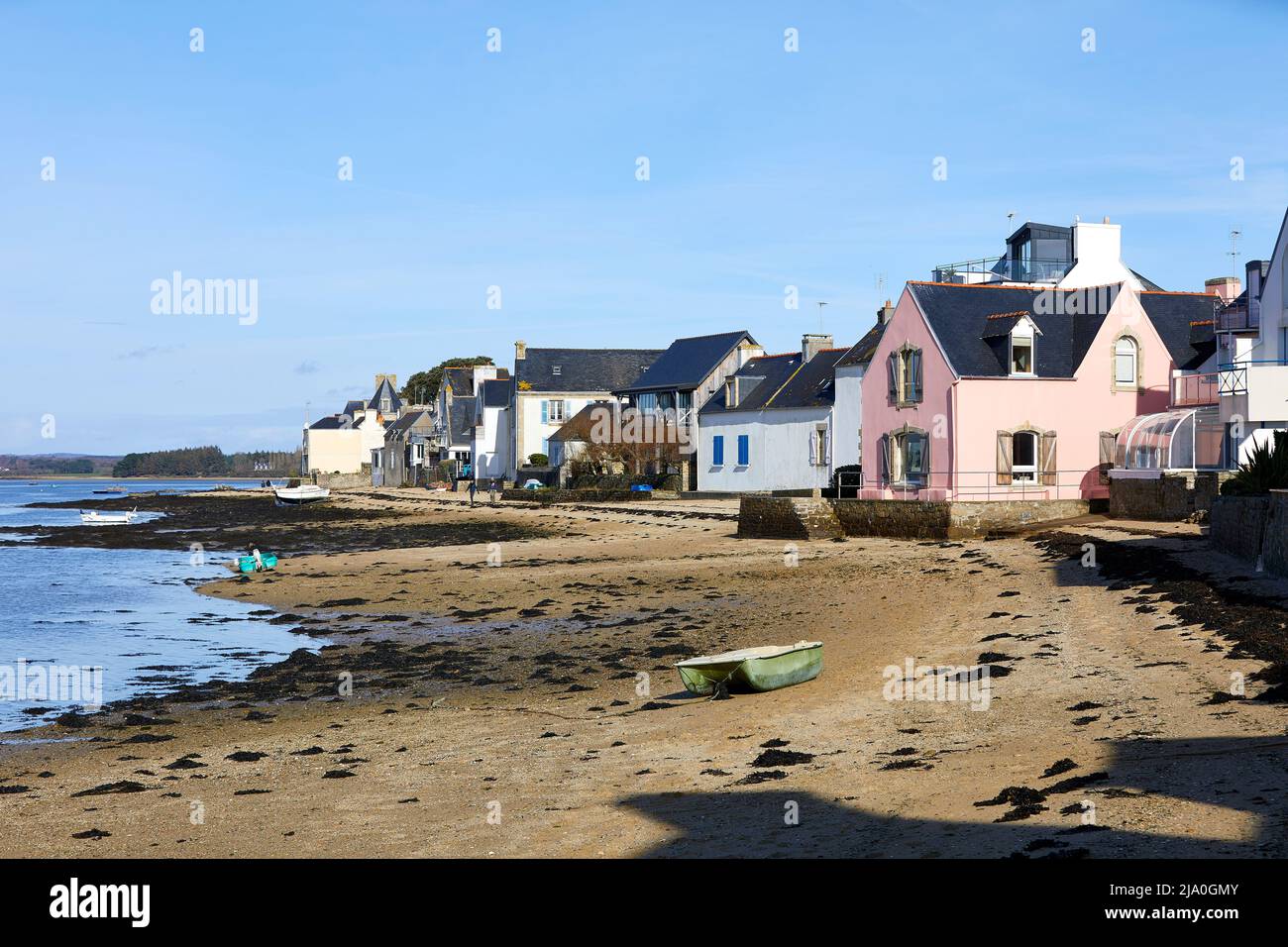 SOUTHERN BRITTANY BEACH Stock Photo