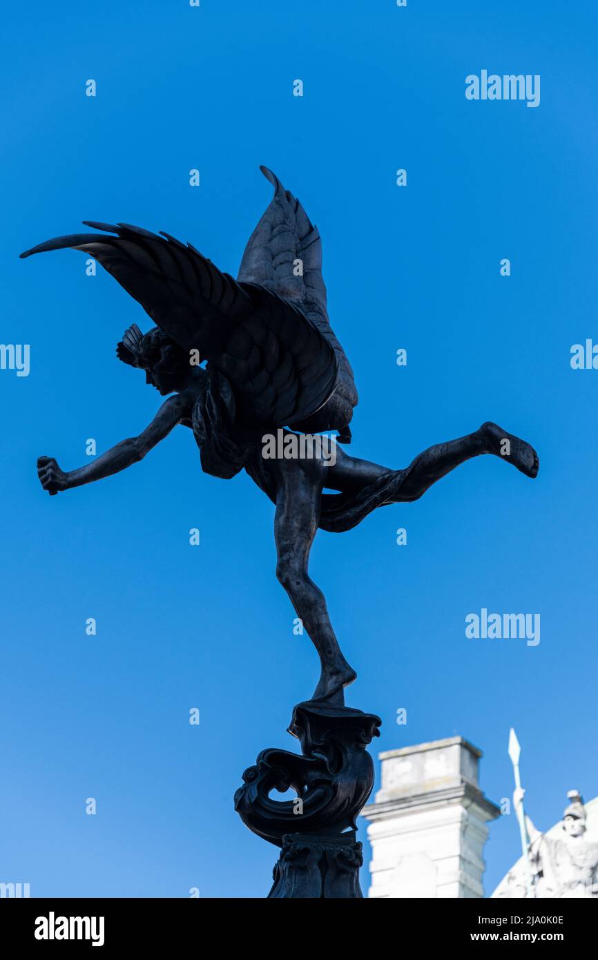 Eros at Piccadilly Circus London. Stock Photo