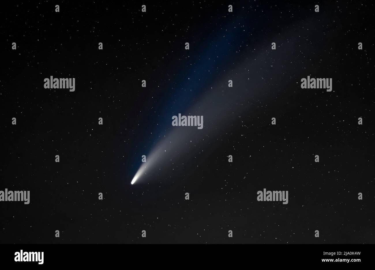 Comet Neowise C2020 F3 (NEOWISE) taken over Ottawa, Canada July 14, 2020 Stock Photo