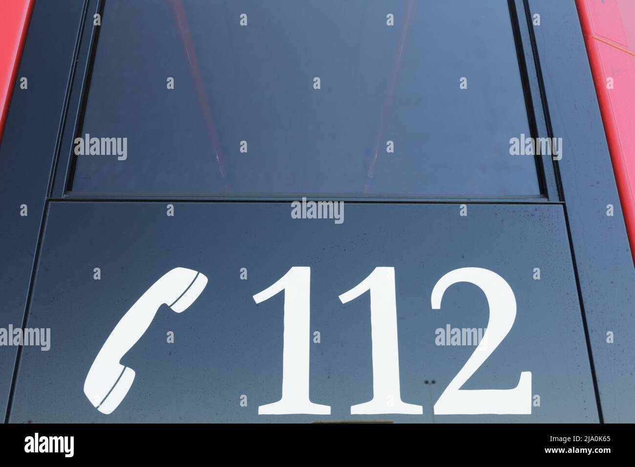 Emergency number of the fire department in Germany. Integrated control