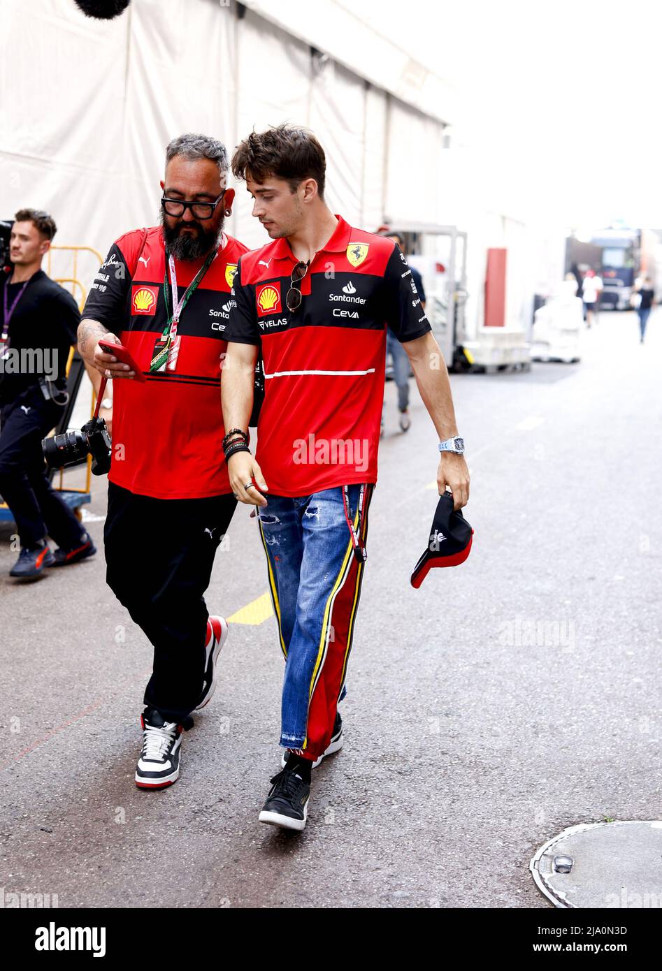 LECLERC Charles (mco), Scuderia Ferrari F1-75, portrait during the Formula  1 Grand Prix de Monaco 2022, 7th round of the 2022 FIA Formula One World  Championship, on the Circuit de Monaco, from