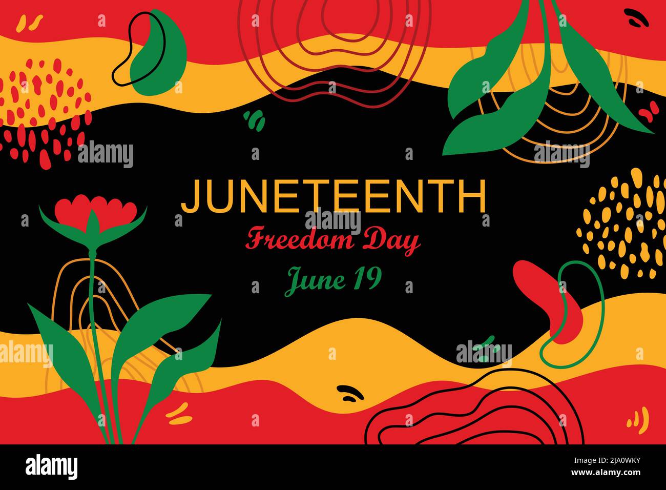 Juneteenth Independence Day Background. Black History Month. Freedom or  Emancipation day. Annual American holiday June 19 poster. Horizontal banner  Stock Vector Image & Art - Alamy