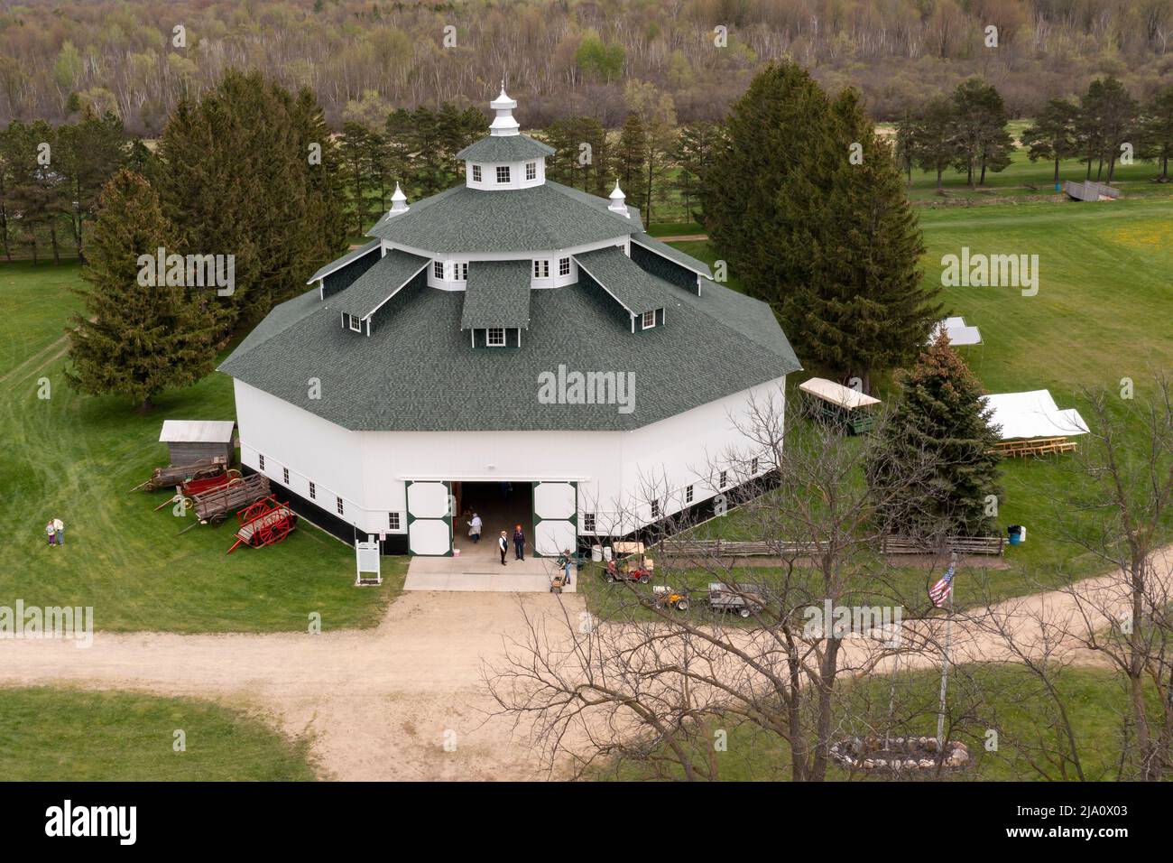 Gagetown, Michigan The Thumb Octagon Barn in Michigan's Thumb region
