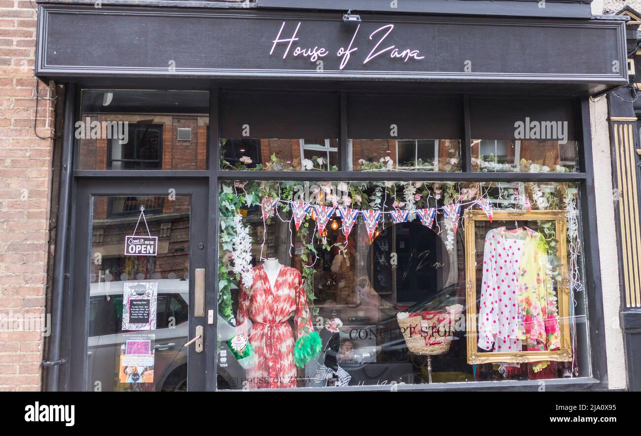 Darlington,UK.26th May 2022. Clothing giant, ZARA, has opened legal action against a small independent trader, House of Zana, based in the town , over the use of the similar brand name. Credit David Dixon / Alamy Stock Photo