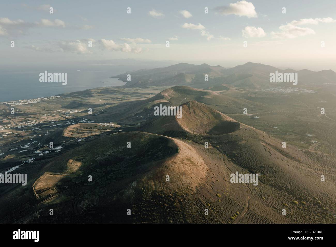 Vulkanlandschaft auf Lanzarote Stock Photo
