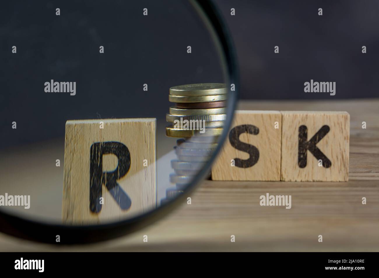 financial risk and risk management concept Stock Photo - Alamy