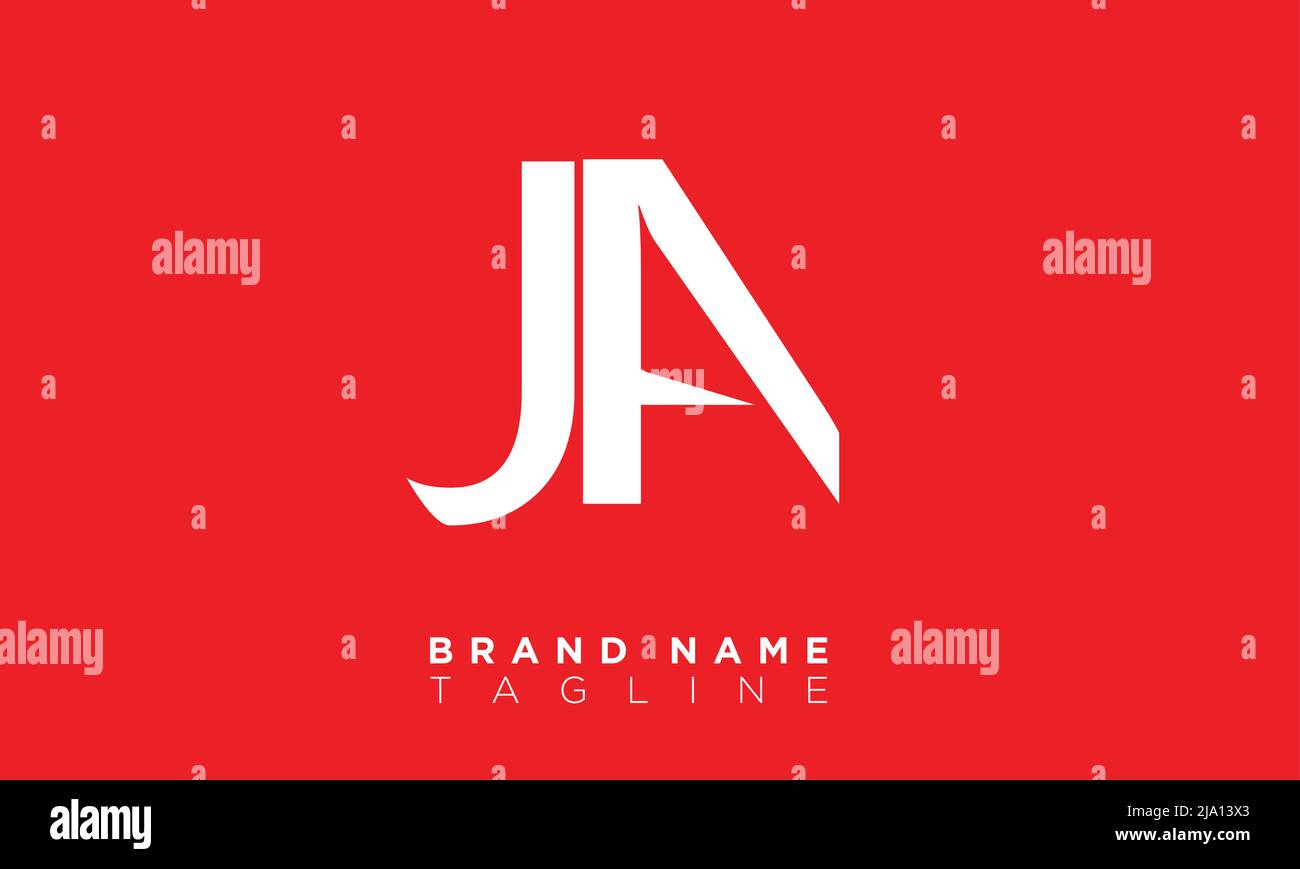 Ja initials logo hires stock photography and images Alamy