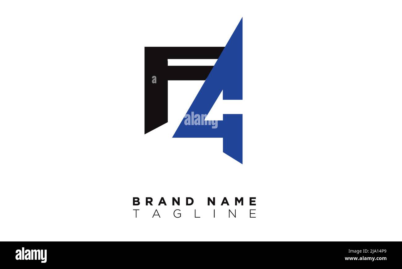 FG Alphabet letters Initials Monogram logo Stock Vector