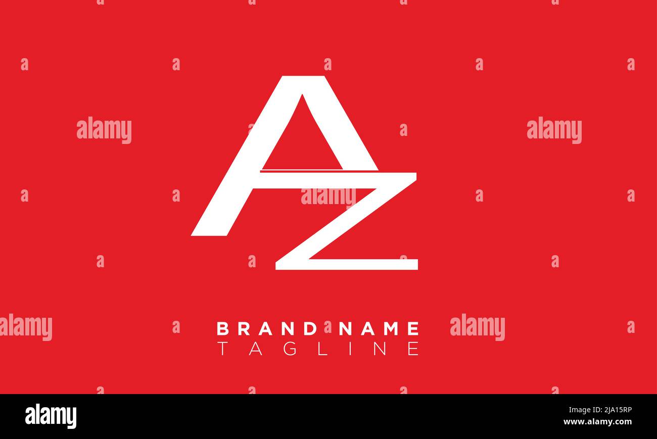 AZ Alphabet letters Initials Monogram logo Stock Vector Image & Art - Alamy