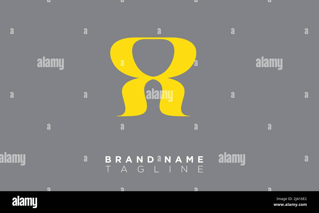 RR Alphabet letters Initials Monogram logo Stock Vector