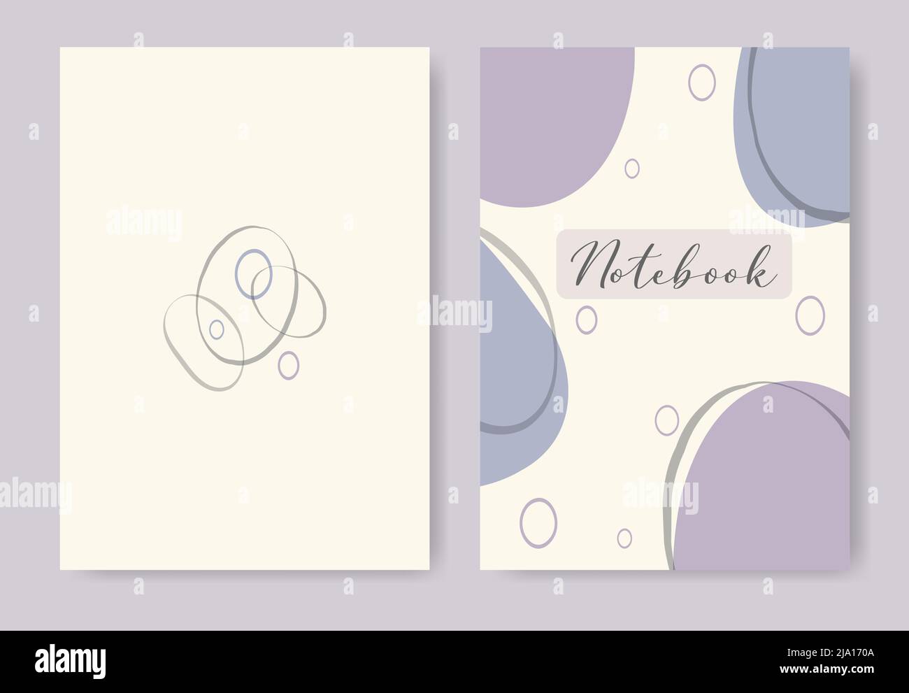 Cover design with abstract shapes. Hand drawn creative elements Stock Vector