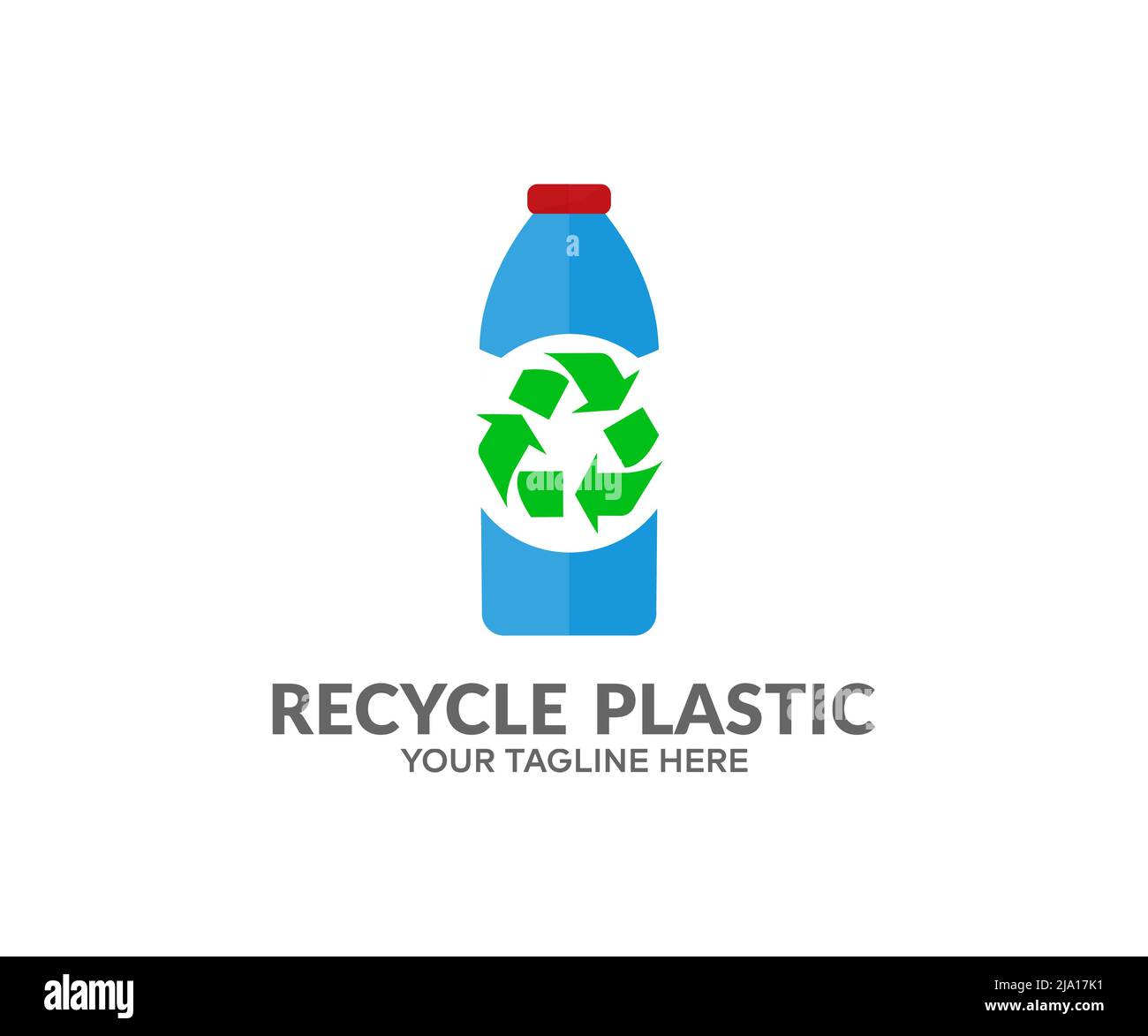 Recycling plastic bottle, food plastic packaging, reuse garbage