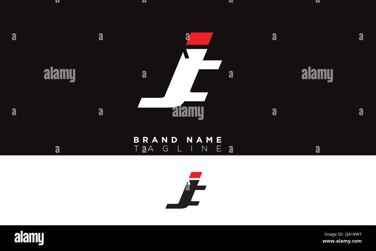 JF Alphabet letters Initials Monogram logo Stock Vector