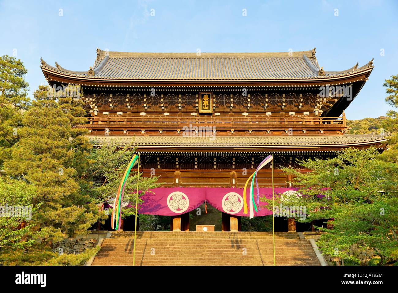 Japan. Kyoto. Chion in temple Stock Photo