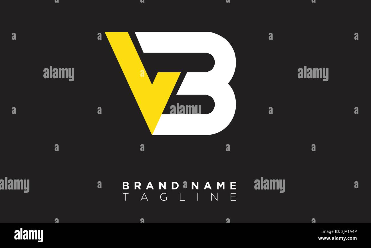 VB Alphabet letters Initials Monogram logo Stock Vector
