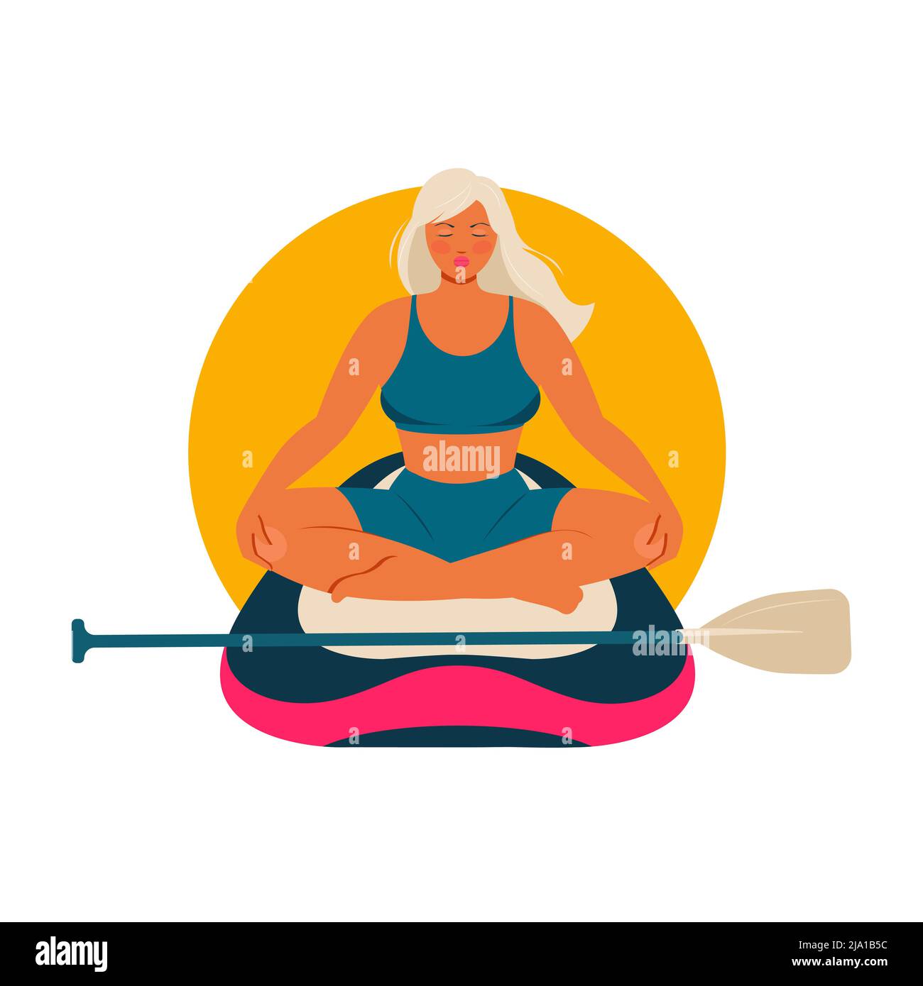 Pretty woman nature summer Stock Vector Images Alamy