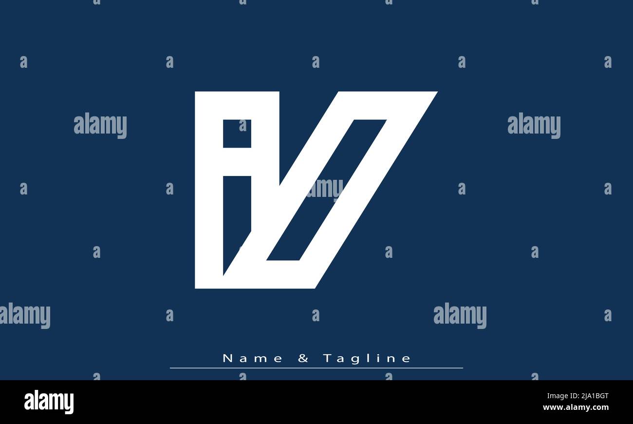Alphabet letters Initials Monogram logo AO, OA Stock Vector