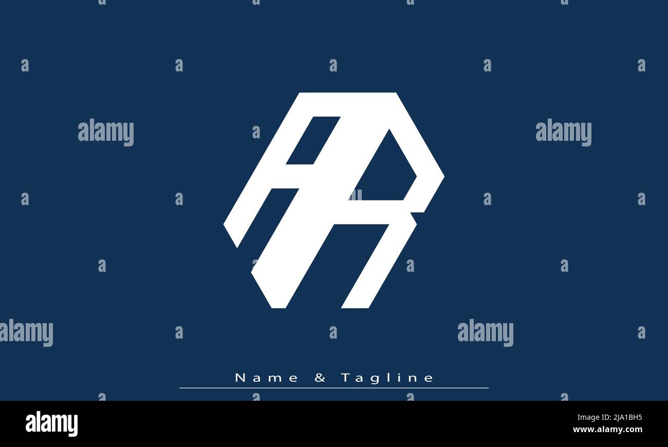 Alphabet letters Initials Monogram logo AR, RA Stock Vector Image & Art ...