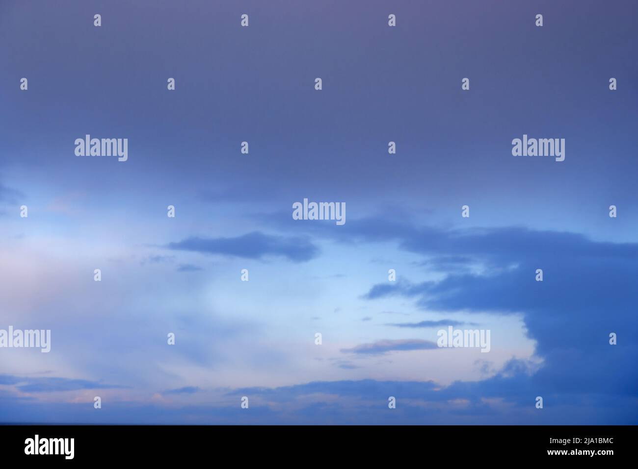 Abstract sky with clouds in the evening Stock Photo