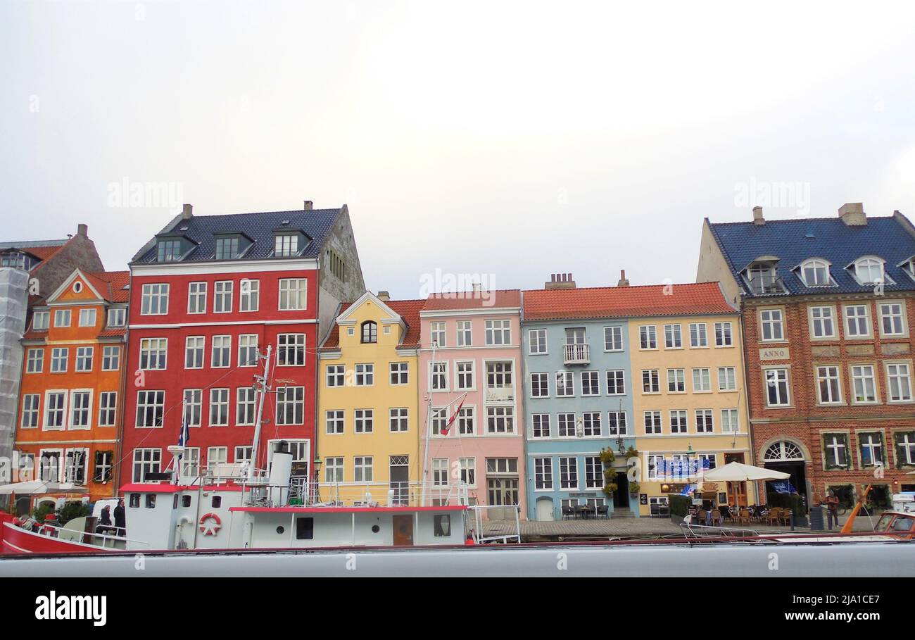 Nyhavn District in Copenhagen Stock Photo Alamy