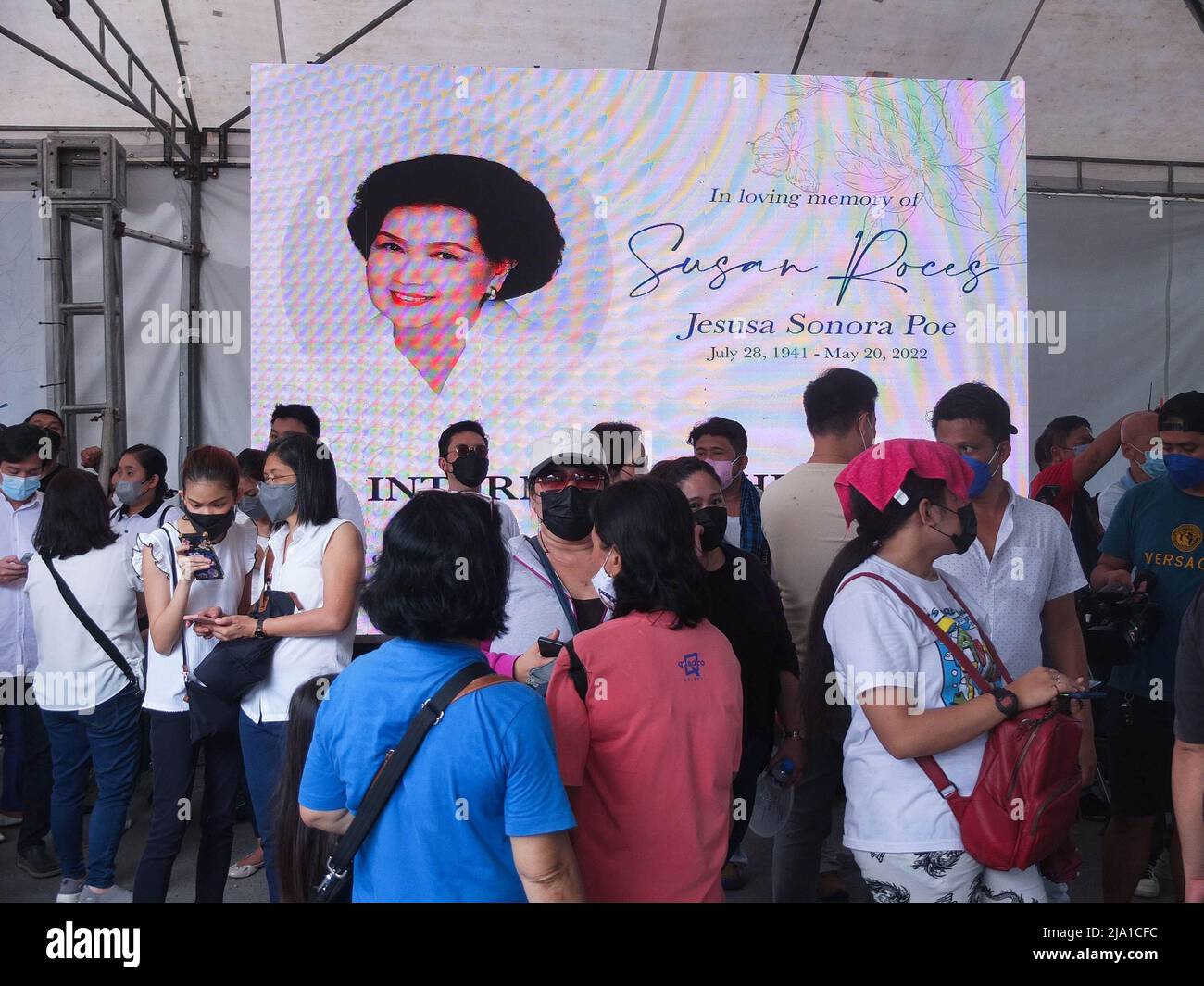 Manila, Philippines - 26 May 2022, A view of a screen monitor with a ...