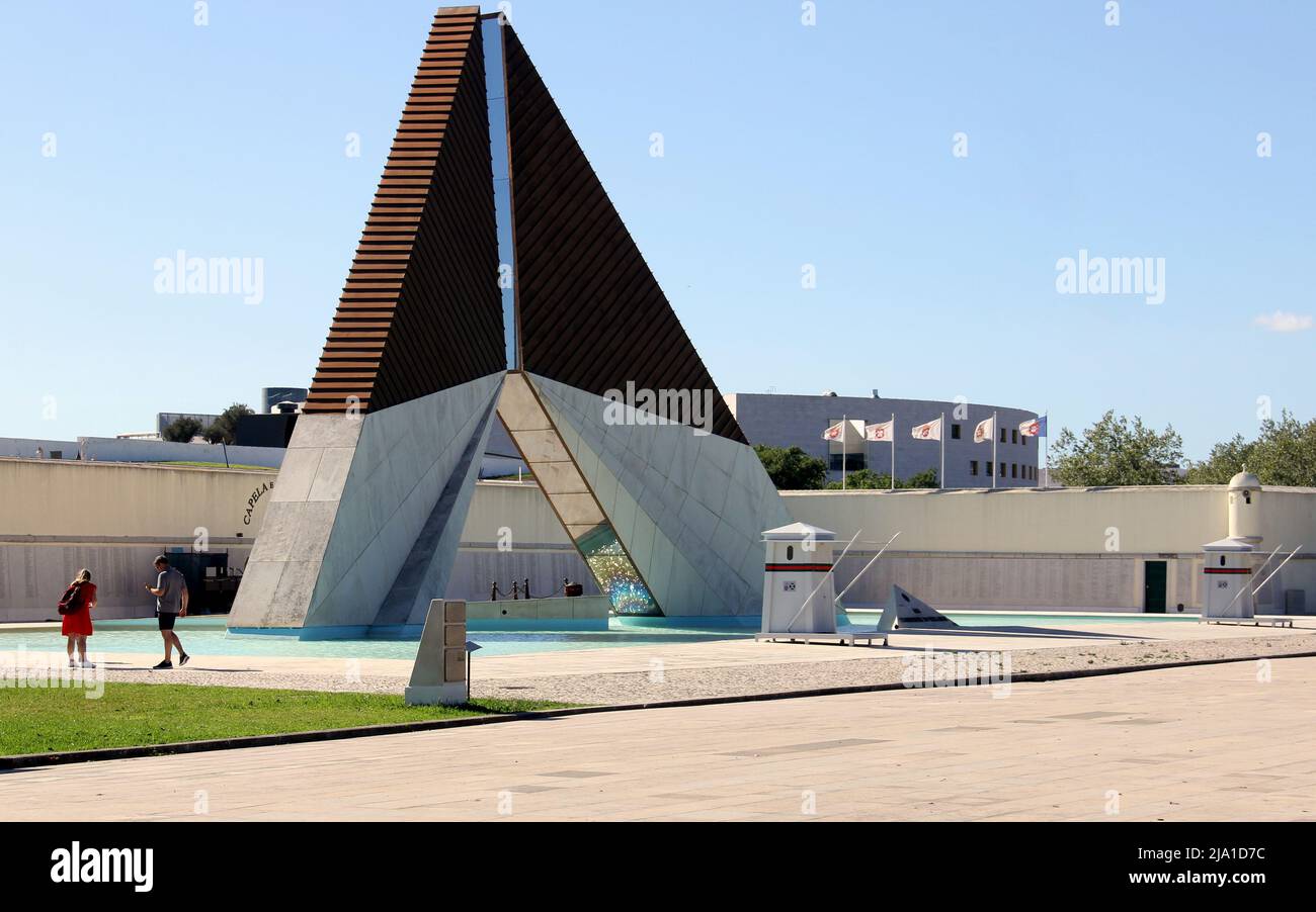 Monument to the Overseas Combatants, to soldiers of the Portuguese army who died during the Overseas War of 1961 - 1974, Belem, Lisbon, Portugal Stock Photo