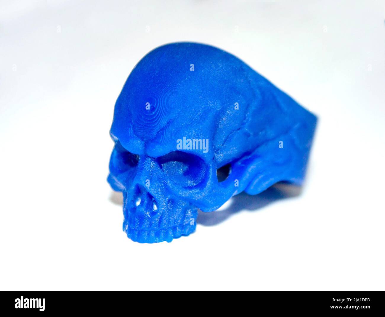 White print of a human skull hi-res stock photography and images