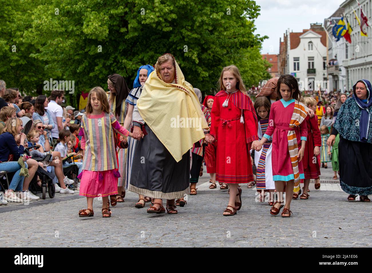 Illustration picture shows the Holy Blood Procession (Heilige Bloedprocessie - Procession Saint-Sang) event, on Thursday 26 May 2022 in Brugge. During Stock Photo