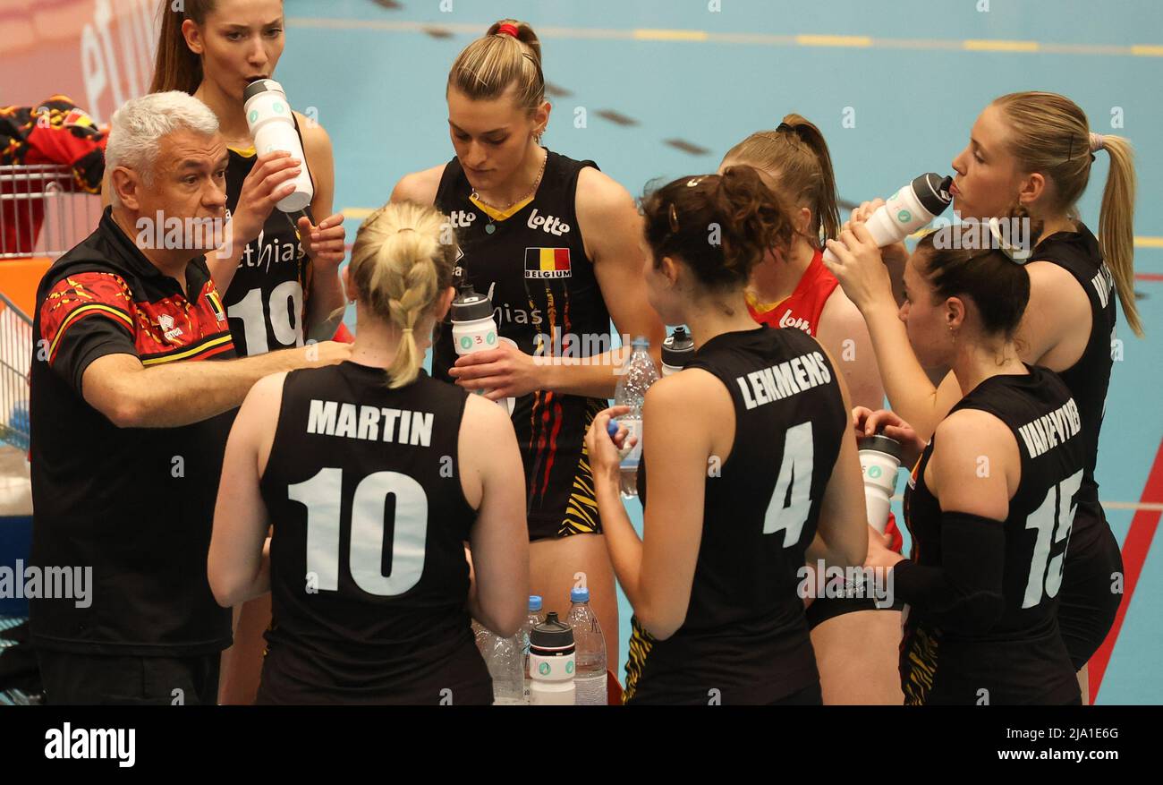 Belgium's head coach Gert Vande Broek pictured during a friendly