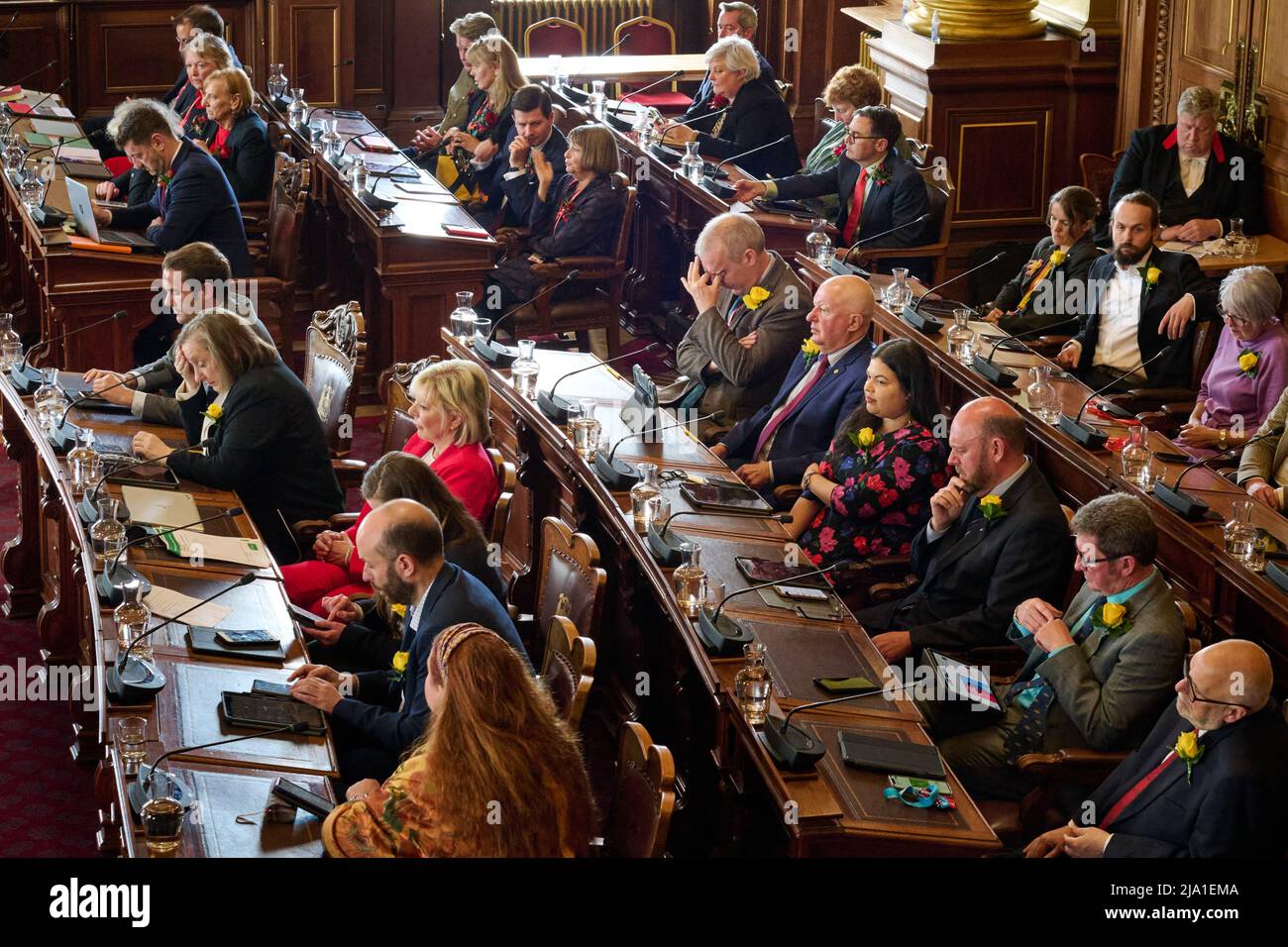 Edinburgh Scotland, UK May 26 2022. Edinburgh Council meets at the City Chambers. credit sst/alamy live news Stock Photo