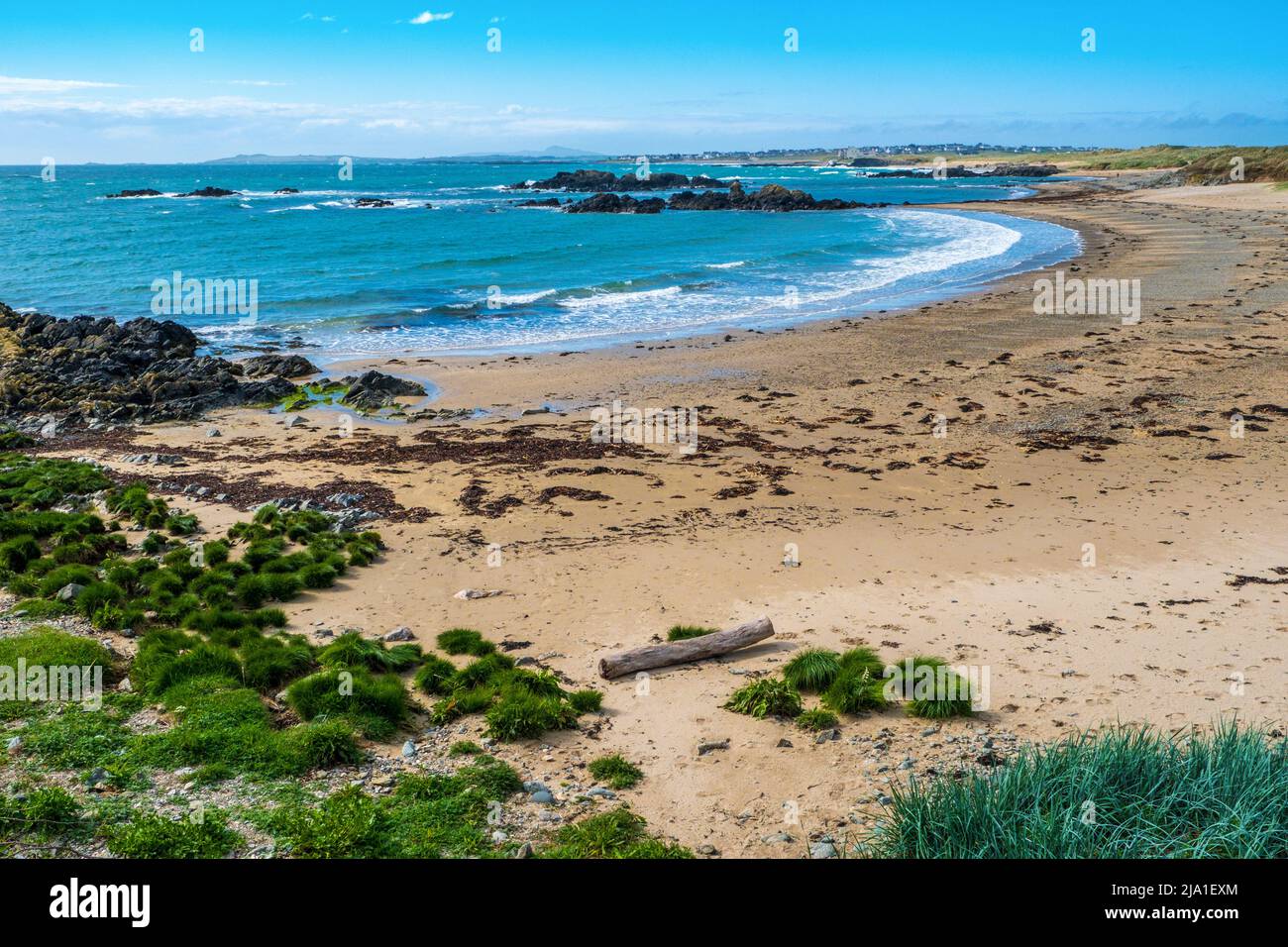 The west coast of Anglesey, Wales at Rhosneigr Stock Photo