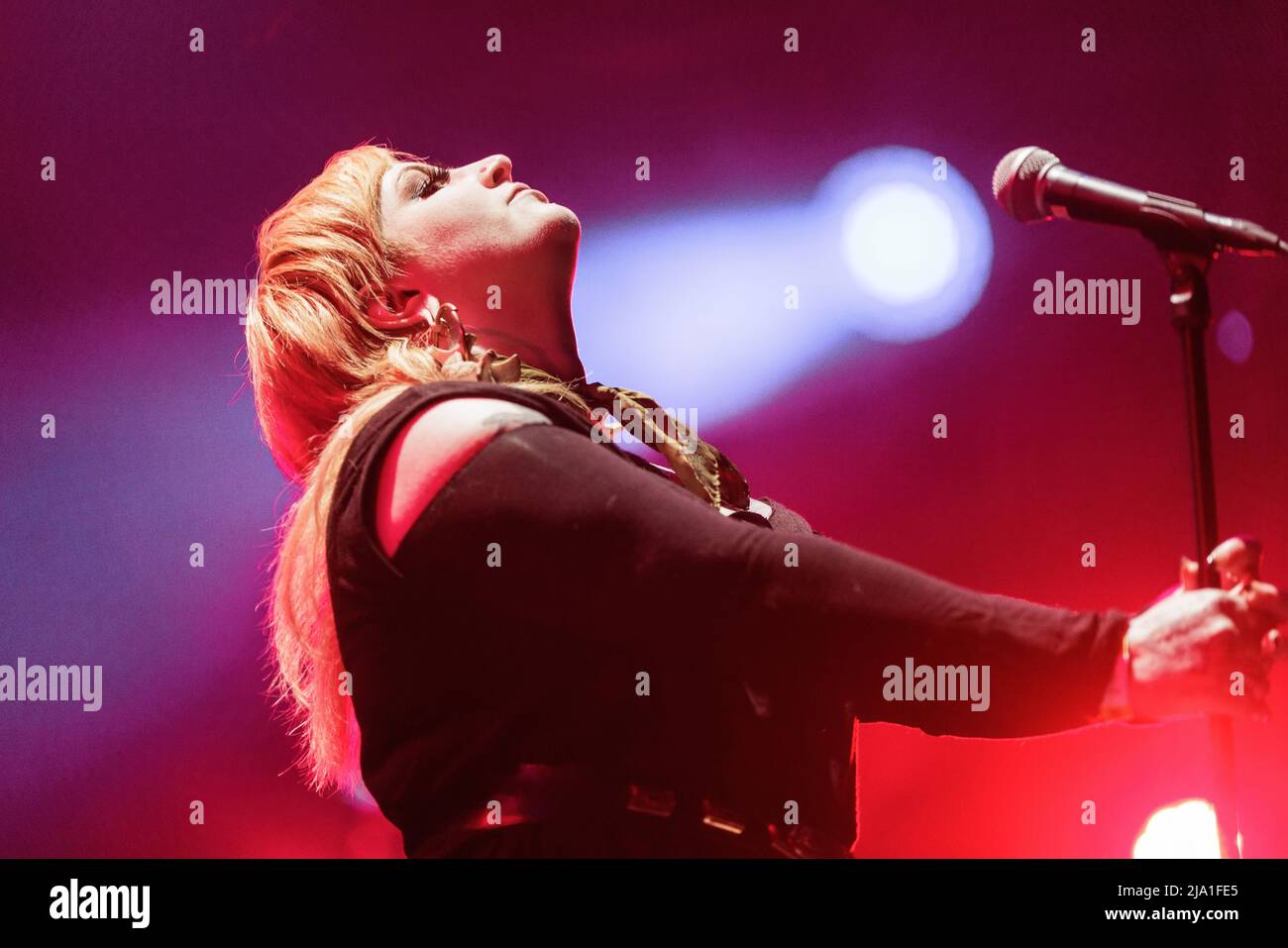 Tilburg, Netherlands. 21st, April 2022. The Canadian heavy metal band Vile Creature performs a