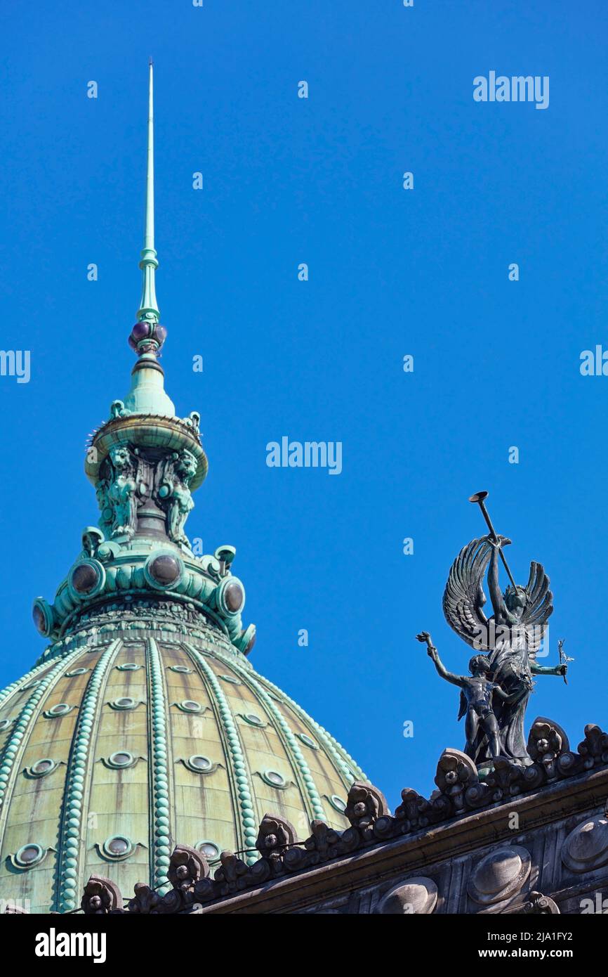 A detail of the National Argentine Congress dome. Monserrat, Buenos Aires, Argentina. Stock Photo