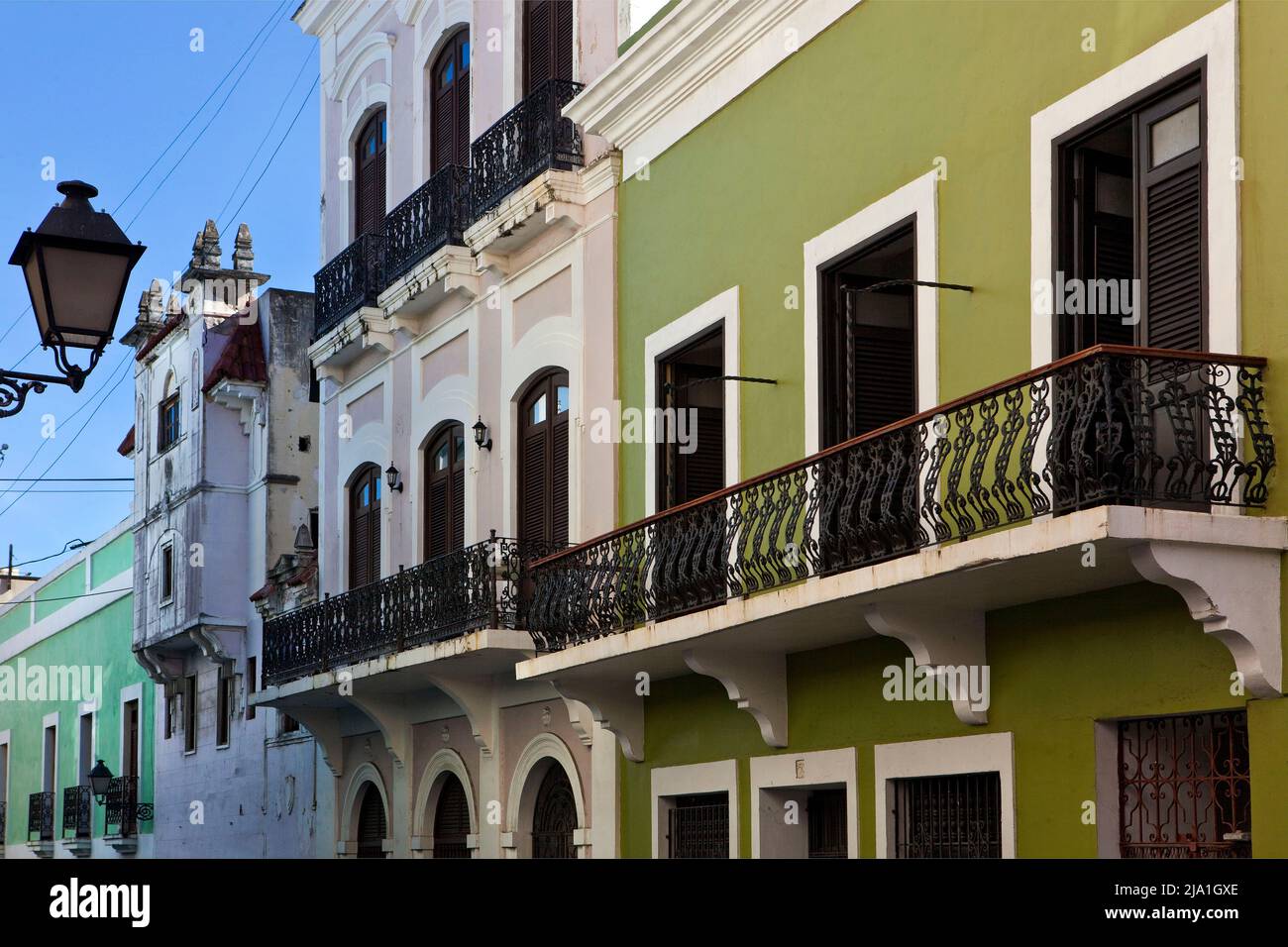 Colorful buildings Old San Juan PR H Stock Photo - Alamy