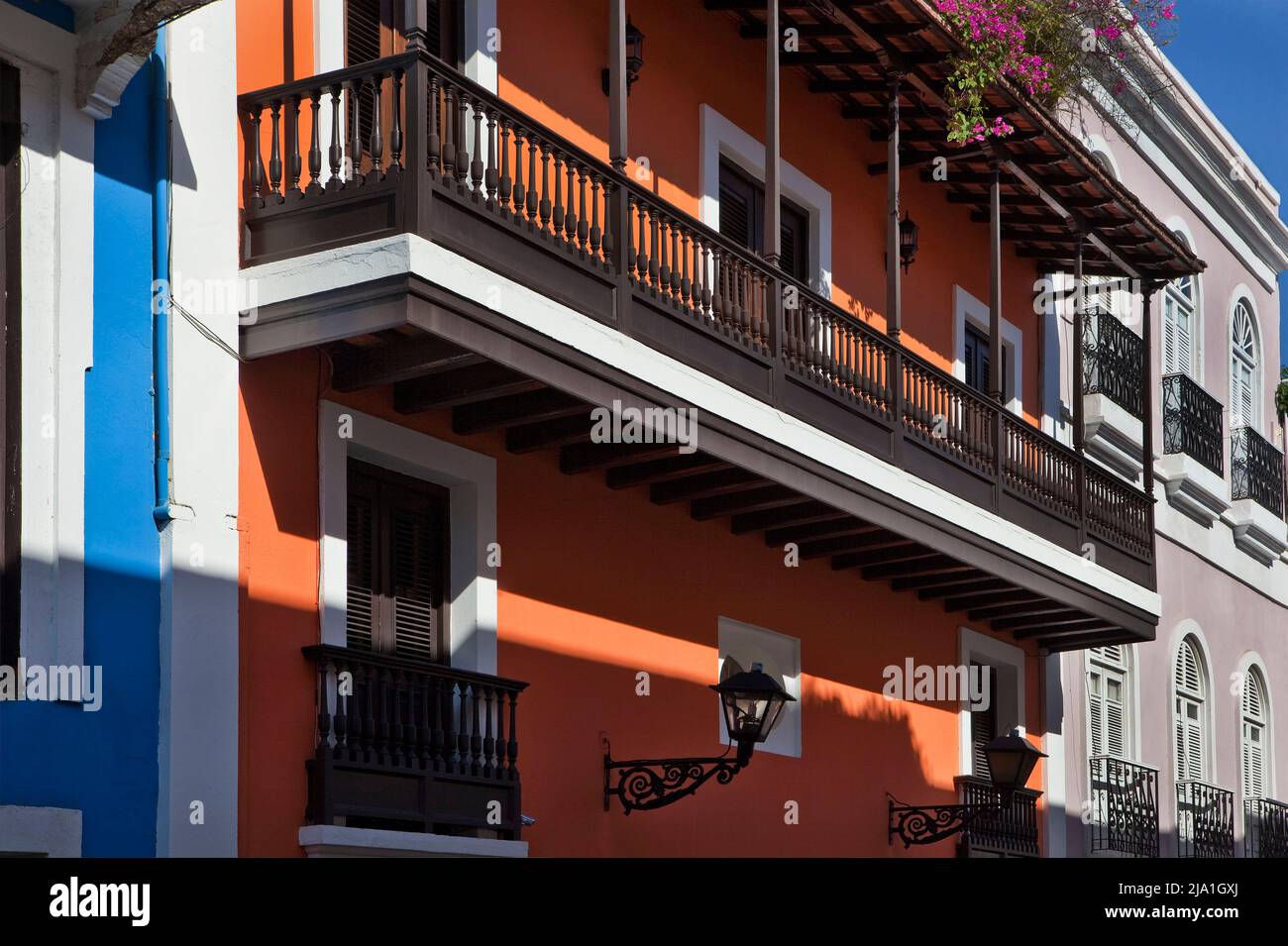 Colorful buildings Old San Juan PR H Stock Photo - Alamy