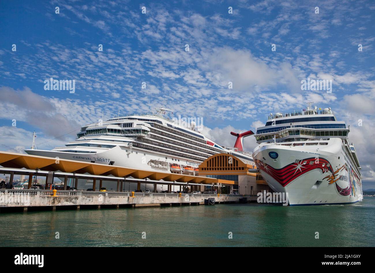Cruise ships harbor Puerto Rico 3 H Stock Photo Alamy