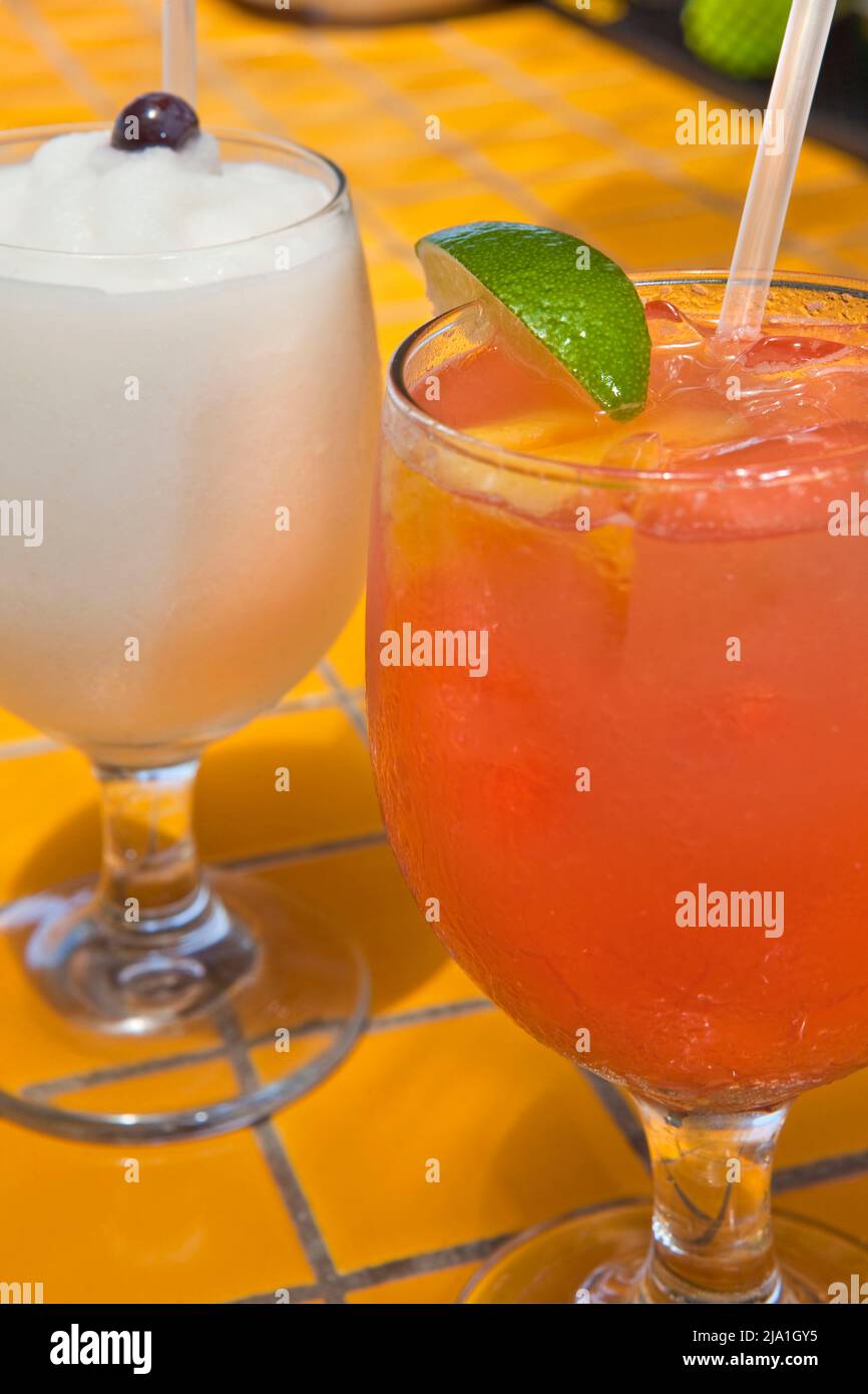 Drinks beach bar San Juan Puerto Rico V Stock Photo Alamy