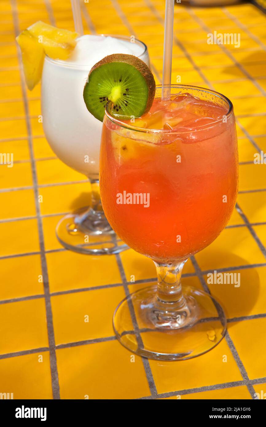 Drinks beach bar San Juan Puerto Rico V Stock Photo Alamy