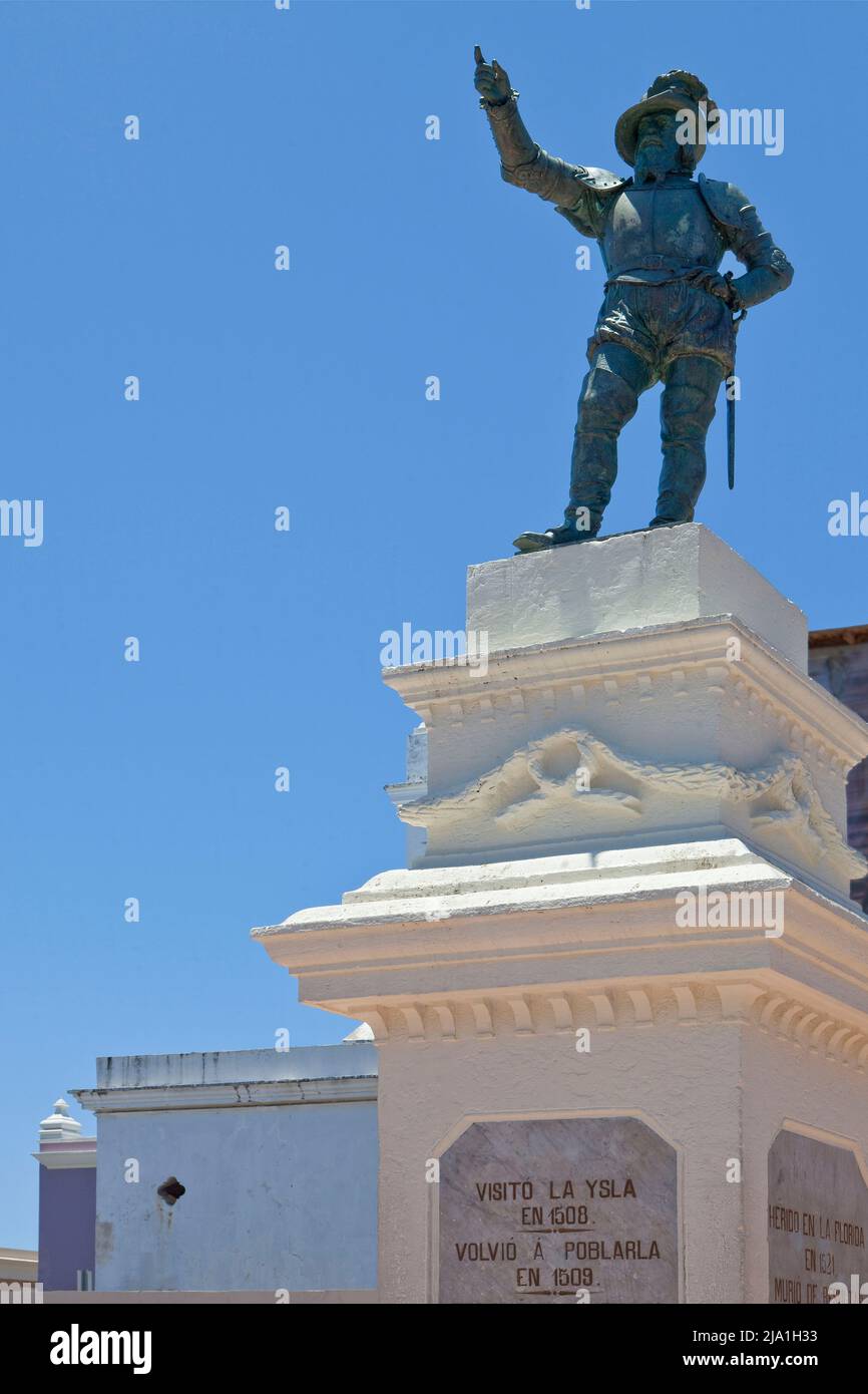 Ponce de Leon Old San Juan Puerto Rico V Stock Photo Alamy