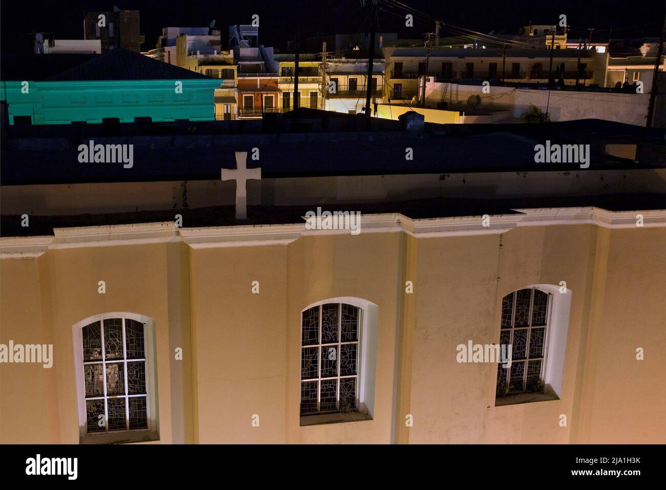 Rooftop view Old San Juan Puerto Rico H Stock Photo Alamy