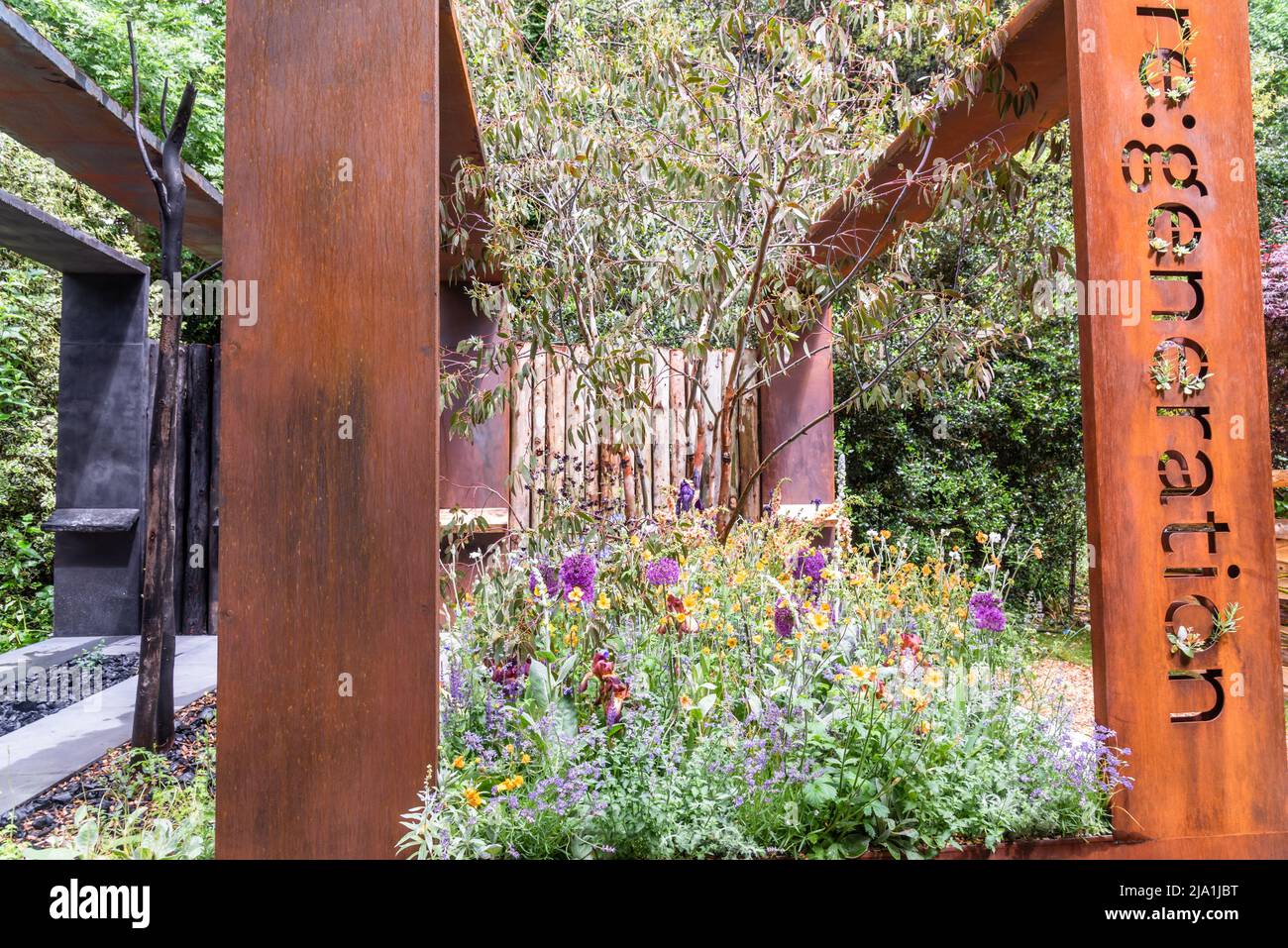 Display garden Chelsea Flower Show Stock Photo Alamy