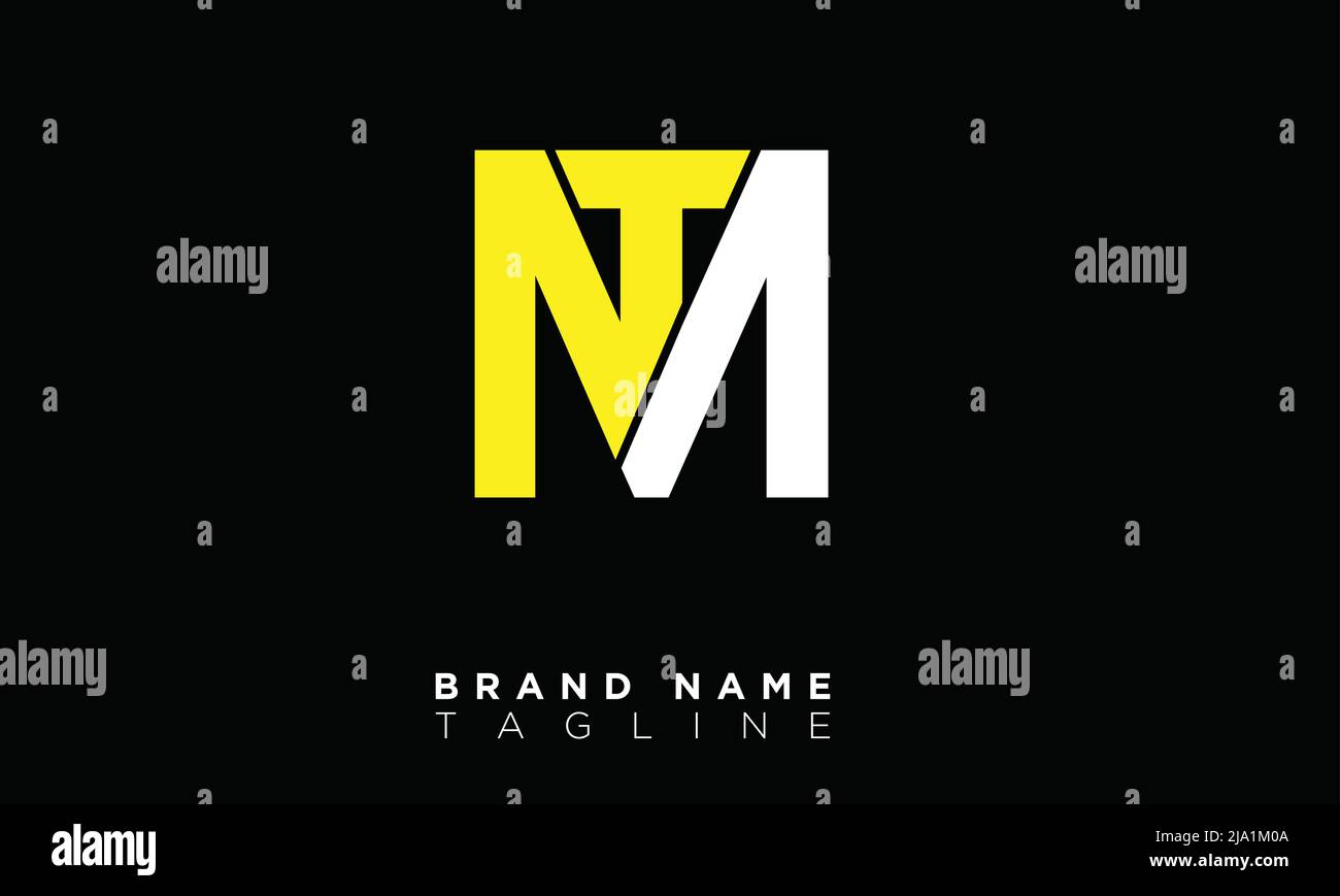 NTM Alphabet letters Initials Monogram logo Stock Vector Image & Art