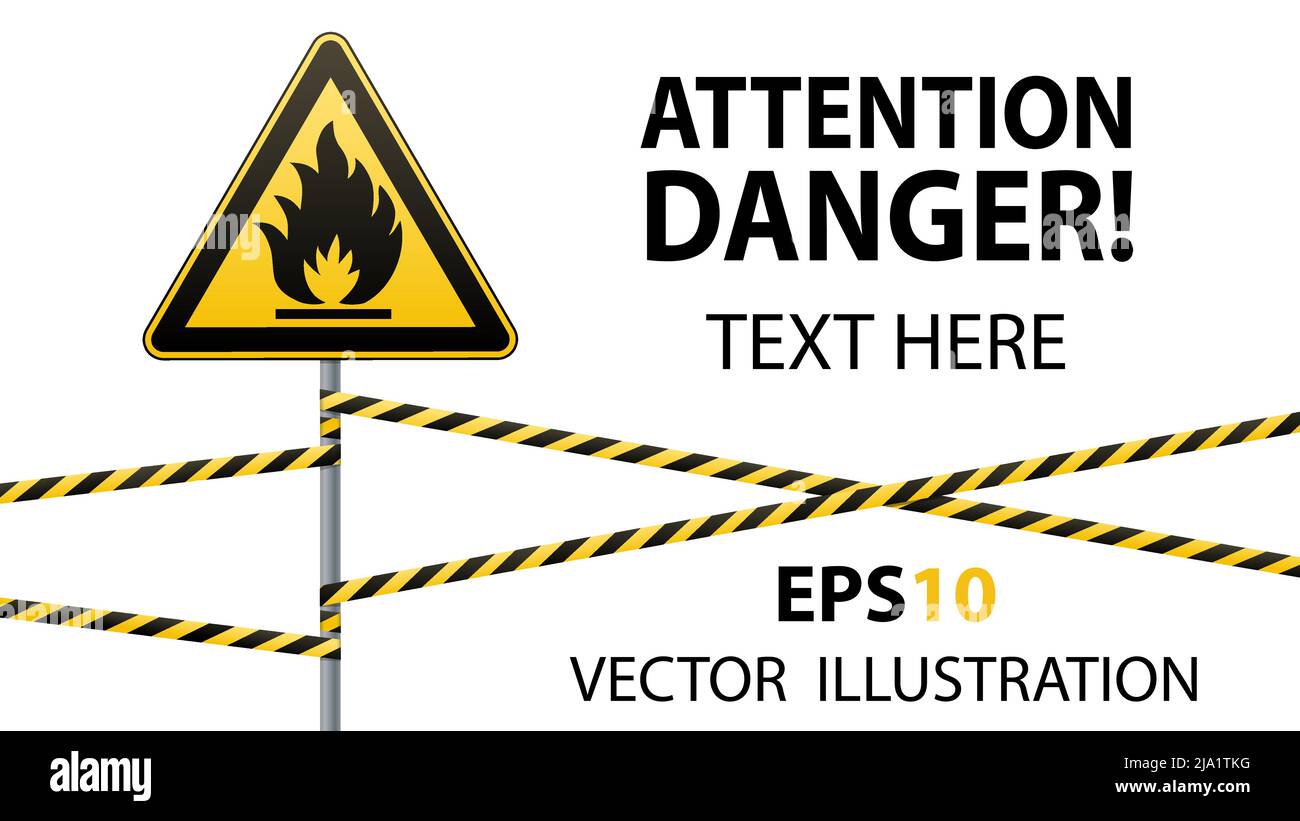Caution fire hazard Combustible environment. Flammable liquids or