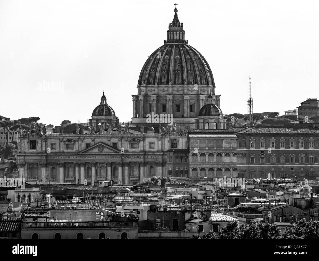 August Rome Statue Peters religious Black and White Stock Photos & Images - Alamy