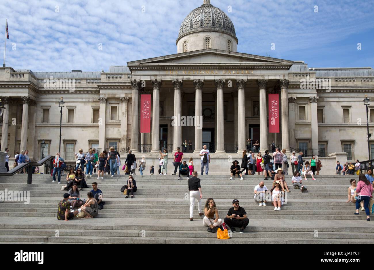 National Portrait Gallery Trafalgar Square London Stock Photo
